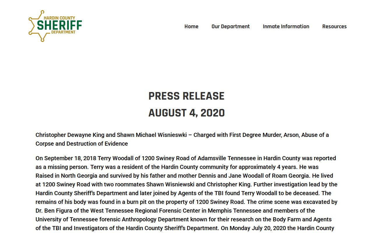 Hardin County sheriff arrest press releases